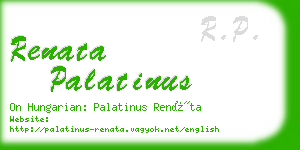 renata palatinus business card